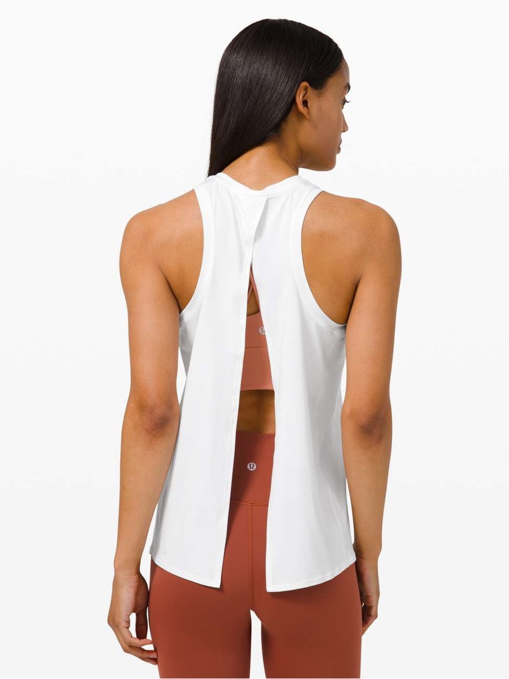 Lululemon White All Tied Up Tank Top - Picture 2 of 12